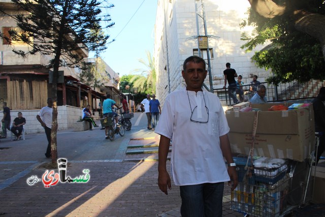 فيديو : اجواء رمضانية من سوق كفرقاسم التاريخي من ميدان ابي ابكر الصديق في اليوم الاول من رمضان المبارك